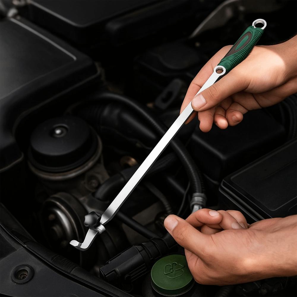 Extra Leverage Spanner Extension Tool Carbon Steel Heavy Duty Spanner Extender Tight Space