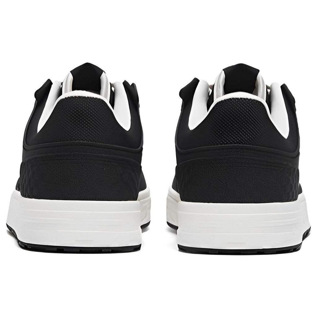 Anta Street Skateboarding Shoes Low Top Women Sneakers Black White 122318051-4