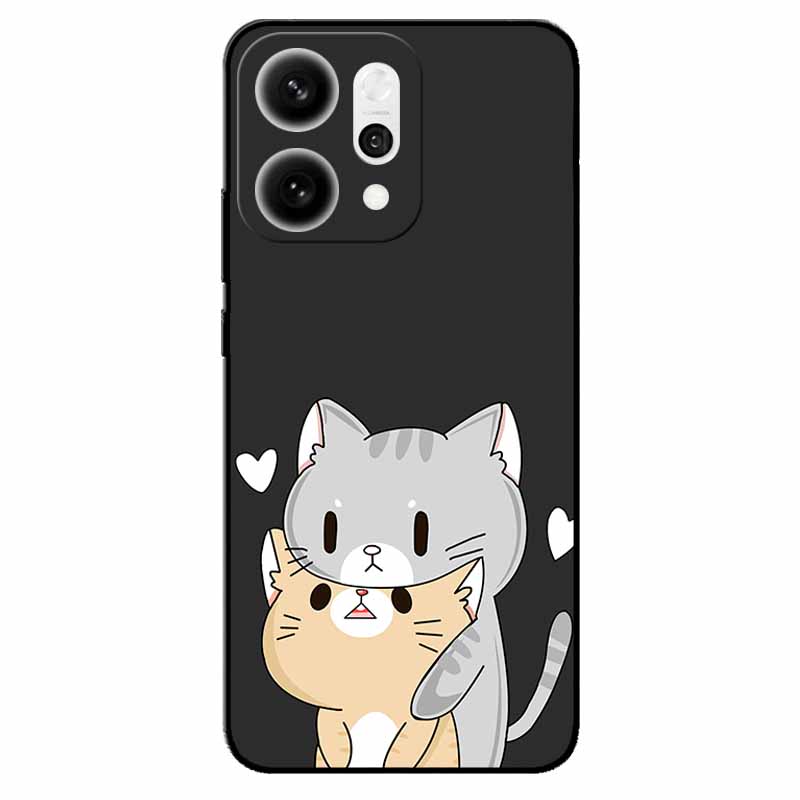For Oppo Reno14 Pro/ Reno14 5G Case Black TPU Silicone Back Cover Case For Reno14 Pro 5G PKZ110 Bumper Phone Funda Reno14 PLA110