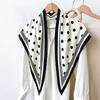 Fashion polka dot printed triangle towel women's summer fashion versatile commuter travel sunscreen scarf dual-purpose decorative fart curtain
