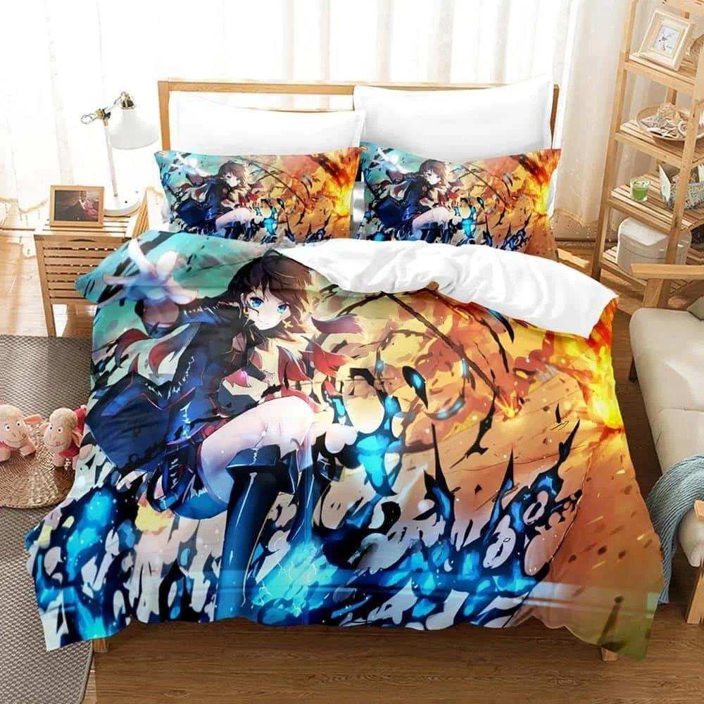 3D Печать Аниме Pixiv Fantasia T Комплект Постельного Белья Односпальный Полуторный Двуспальный Кинг-сайз Комплект для Кровати Взрослый Детский Спальня Пододеяльник Комплекты