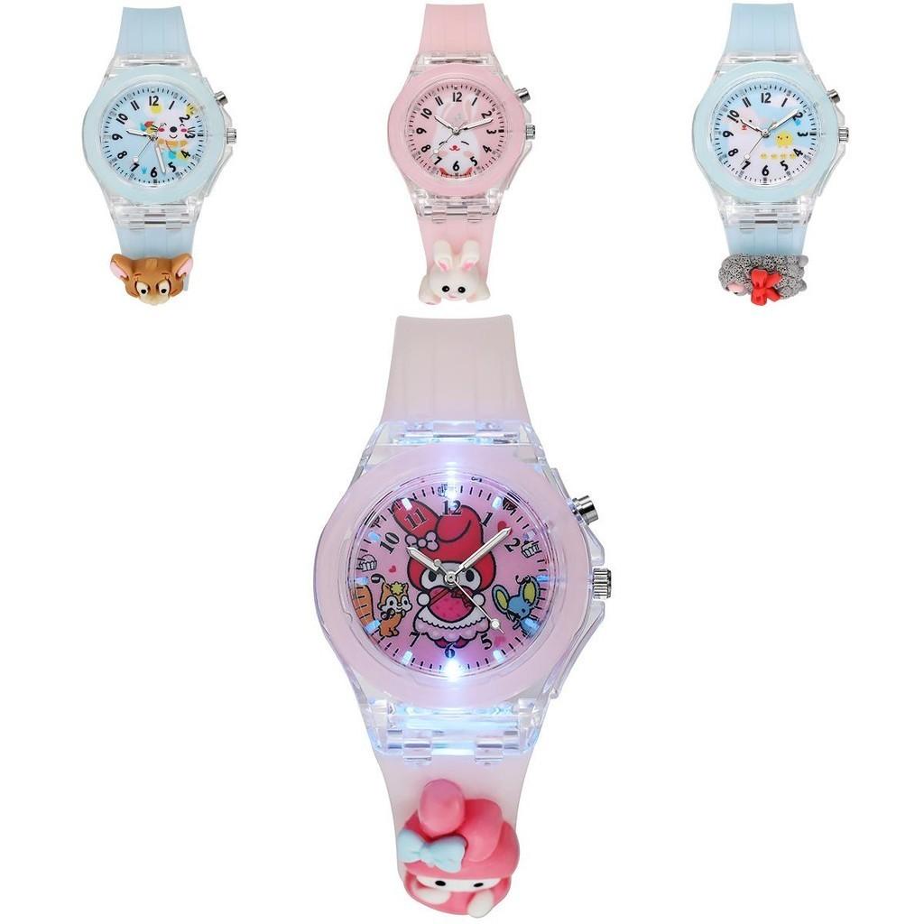 Новые мультяшные детские часы для начальной школы Оптовые светящиеся силиконовые электронные часы Кукла Трансграничные Хиты Продаж Персонажи)