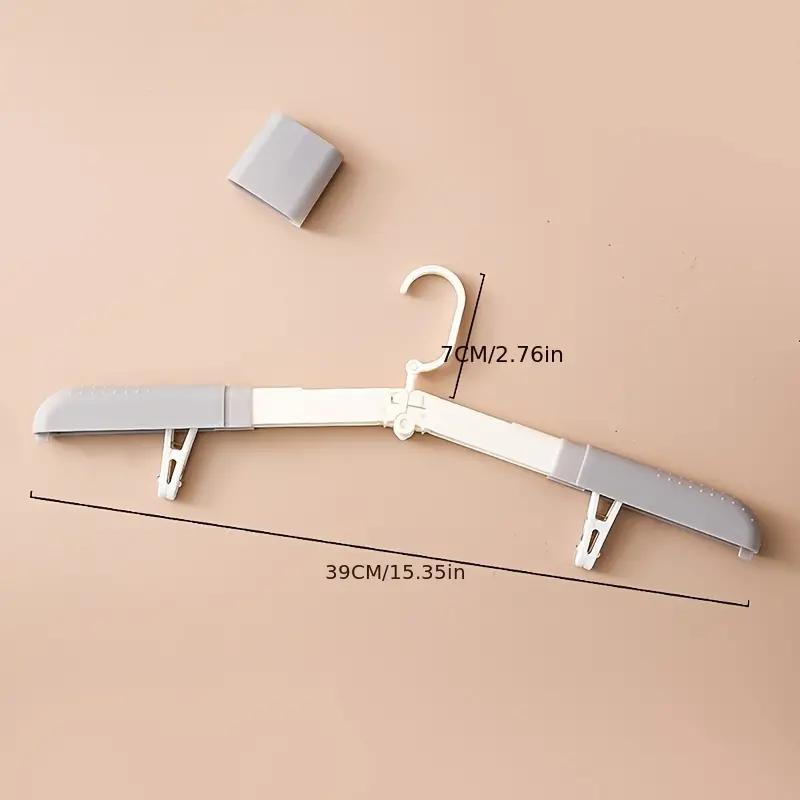 1PC Travel Portable Clothes Hanger Space Save Folding Plastic Clothes Rack Pants Socks Hook Multi-function Wardrobe Organizer