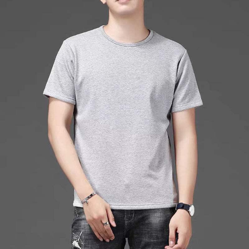 Мужская однотонная футболка для фитнеса - белая, с длинными и короткими рукавами