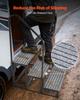 VEVOR RV Steps with Handrail, 3 Steps, 300 kg Load Capacity, Heavy Duty Outdoor RV Stairs with Non-Slip Mat for Elderly and Pets