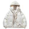 Mens Casual Fashion Trend Hooded Padded  Loose Lamb Wool Padded Jacket