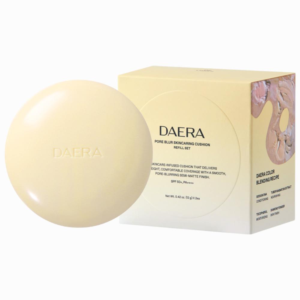 Daera 24-Hour Pore Cover Pore Blur Cushion для ухода за кожей 12 г SPF 50+ PA++++ Набор сменных блоков, 1 шт., Light P (Рекомендуется для оттенков 20~21)