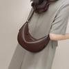 Bag Women'S Bag Autumn And Winter Leather Shoulder Messenger Bag Fashion High Sense Commuter Crescent Moon Dumpling Bag