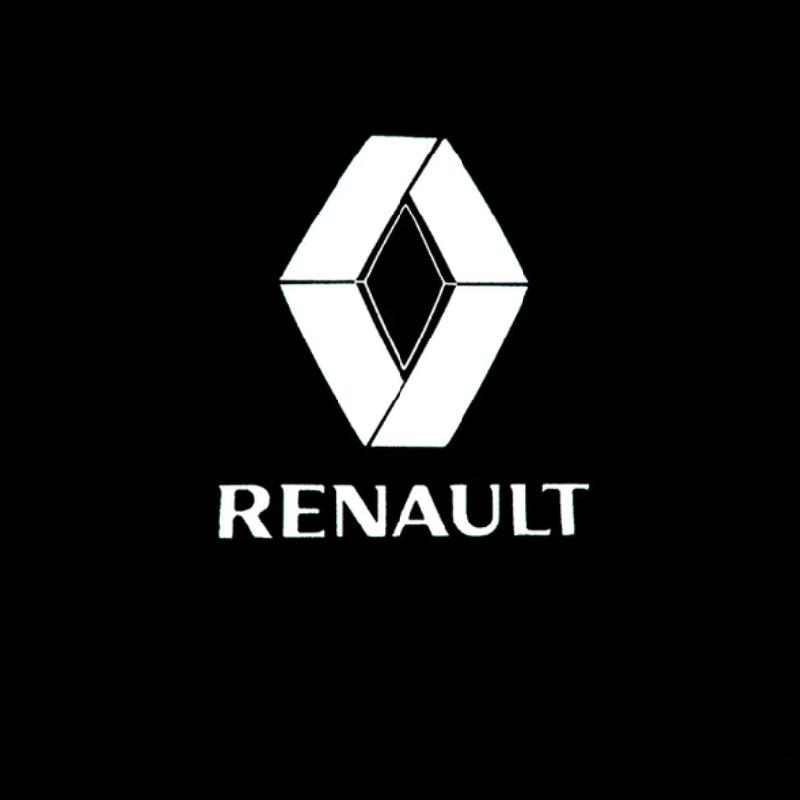 Колпаки на колеса 2 шт. Светодиодная подсветка дверей автомобиля для Renault Megane IV Koleos Espace Проекция логотипа Тень призрака Световая атмосфера LED Универ