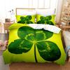 Зеленый пододеяльник, комплект двуспальной кровати, односпальное одеяло, покрывало с цветочным принтом, размер Queen King Size, комплект постельного белья с листьями, 200X200, 2 шт., 3 шт., тонкий, 3D, односпальный
