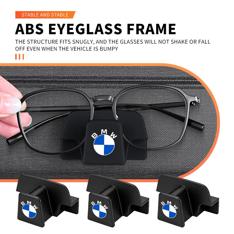 JKGN2 Car Sunglasses Case ABS Flip Glasses Clip Storage Box Glasses Frame For BMW M3 M5 X3 E93 F10 F20 F30 F40 F15 F25 F26 F31 F49 F86