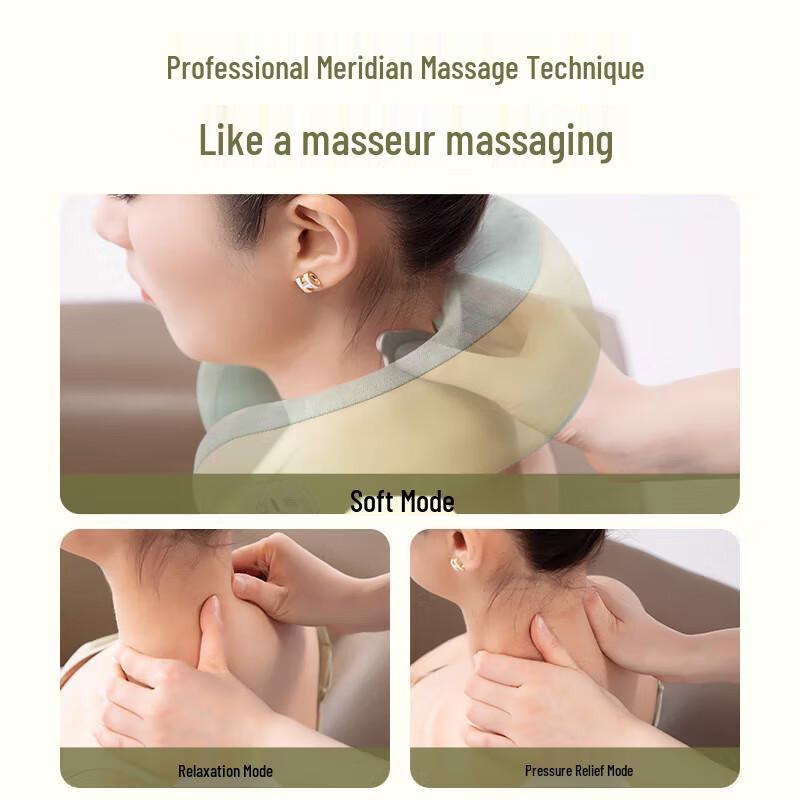 Массажная подушка для шеи и плеч, cervical, штекер CN (адаптер в комплекте)