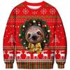 Funny Christmas Sweatshirts Animals Cats Dogs 3D Print Hoodies Women Streetwear Long Sleeve Pullovers Y2k Hoodie Woman Clothing