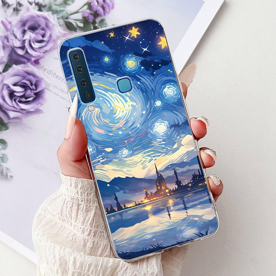 Чехол для Samsung Galaxy A9 2018 SM-A920F Крутой Дизайн Модный Расписной Чехол Мягкий Тонкий Чехол для Телефона Для Samsung A7 2018 A750F Fundas