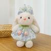 Floral Rabbit Plush Toy With Pp Cotton Filling For Children And Couples Gift