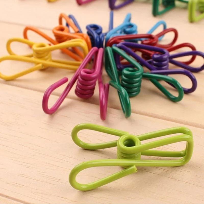 1pcs Colorful Multifunctional Clip Household Clothesline Packaging Bag Small Clip Windproof Plastic Dipping Sock Fixing Clip