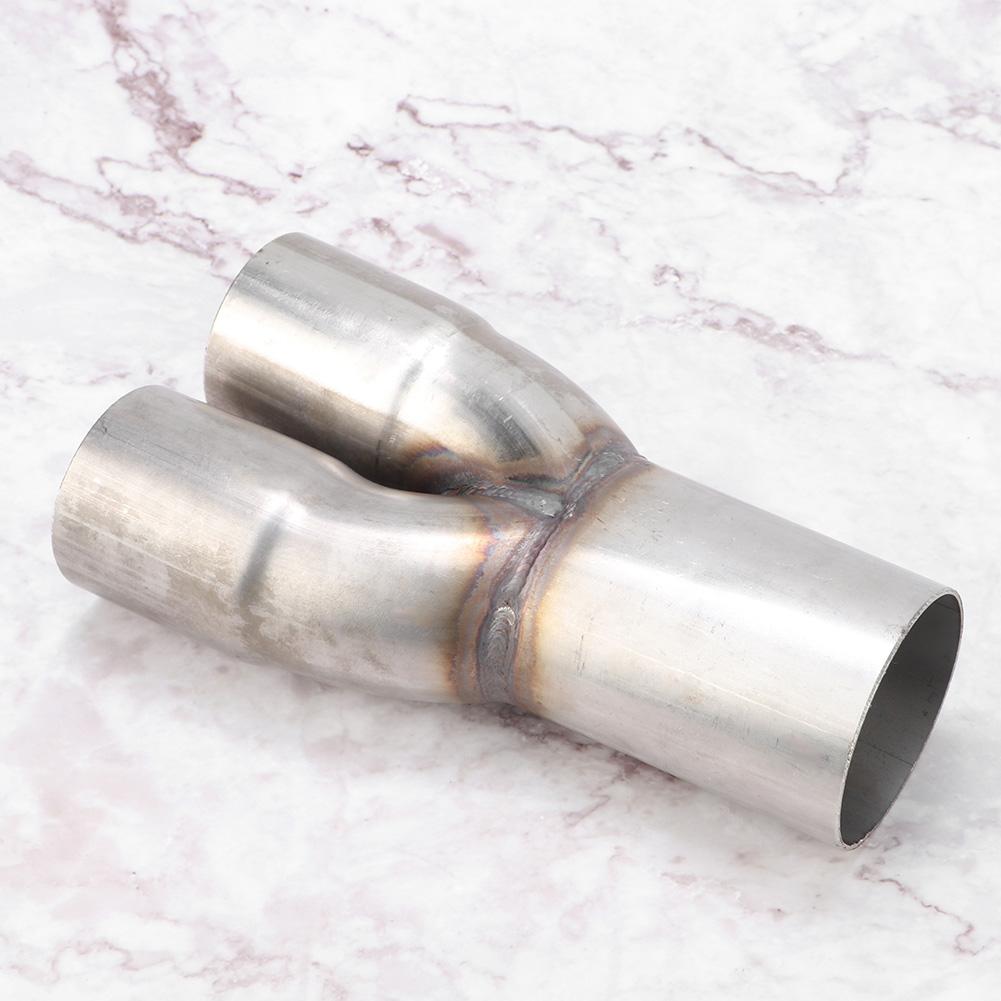 Коллектор выхлопной трубы из нержавеющей стали 2 дюйма, двойной вход, одинарный выход 2,5 дюйма