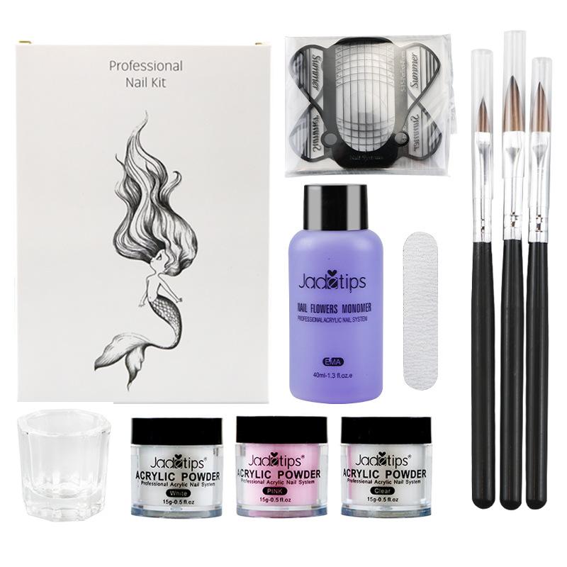 Nail Master Eyebrow Kit, Eyebrow Extension Beginner Basics Home Full Tool Set with Tweezers, Brushes, Stencils, Wax, Brow Powder
