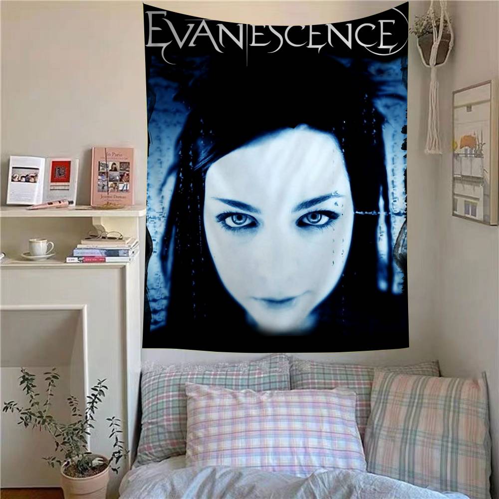 Pop EEvanescence Band Printed Large Wall Tapestry Indian Buddha Wall Decoration Witchcraft Bohemian Hippie Wall Art Decor