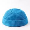 Melon hat men's and women's trend autumn and winter wool hat student fashion flanged yuppie cold hat women's brimless knitting