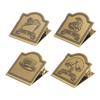 Brass Clip Vintage Decorative Strong Clamping Force Book Clip for Journal Notebook Drawing Pa