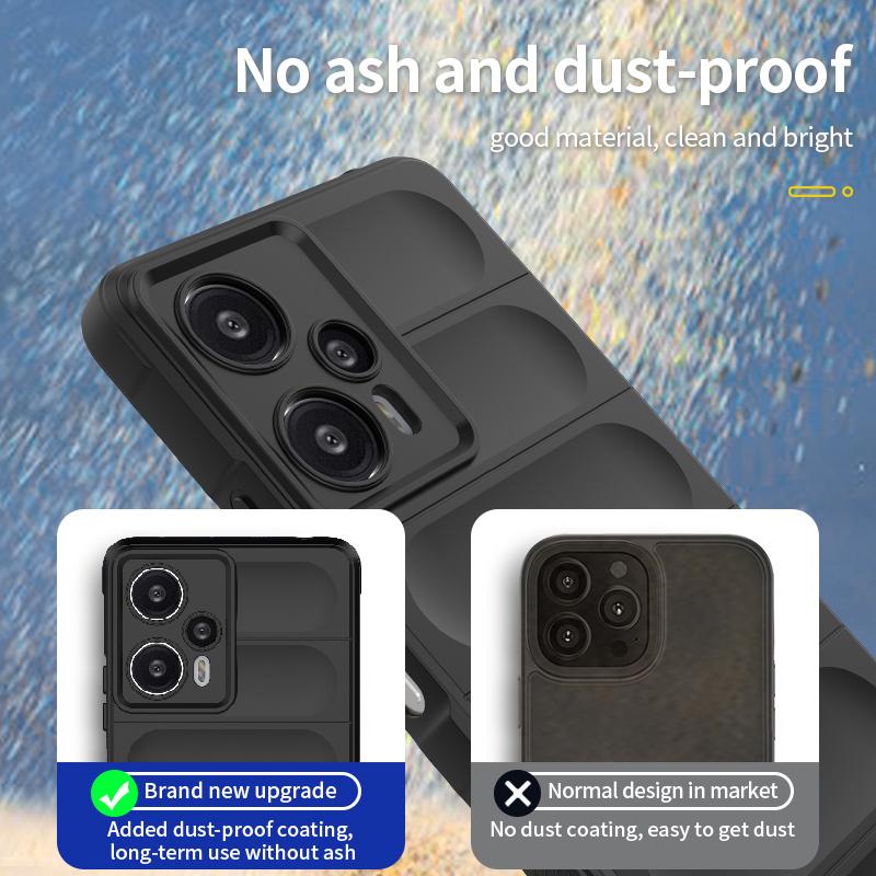 Для Poco F5 Чехол Чехол Poco F5 Capas Новый Бронированный Противоударный Резиновый Бампер для Телефона Мягкий ТПУ Для Чехлов Xiaomi Poco F 5 F5 Чехол