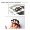 PU Leather Skull Bracelet Star Rivet Bracelet Goth Vintage Chain Bracelet  Women Men
