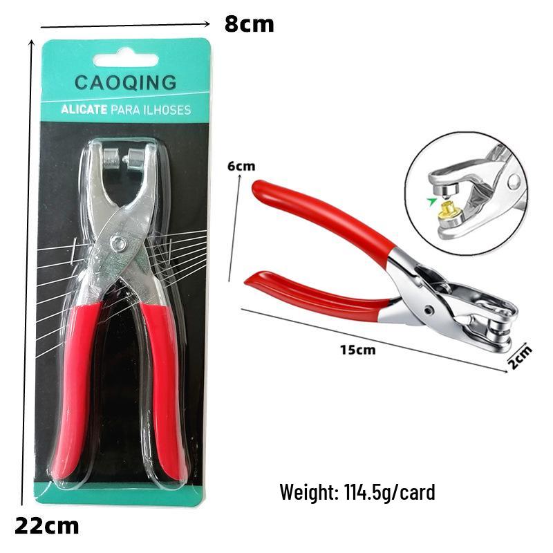 Handmade Eyelet & Snap Pliers - 5, 6, 10, 12mm Options for Flared Eyelets/Five-Prong Snaps