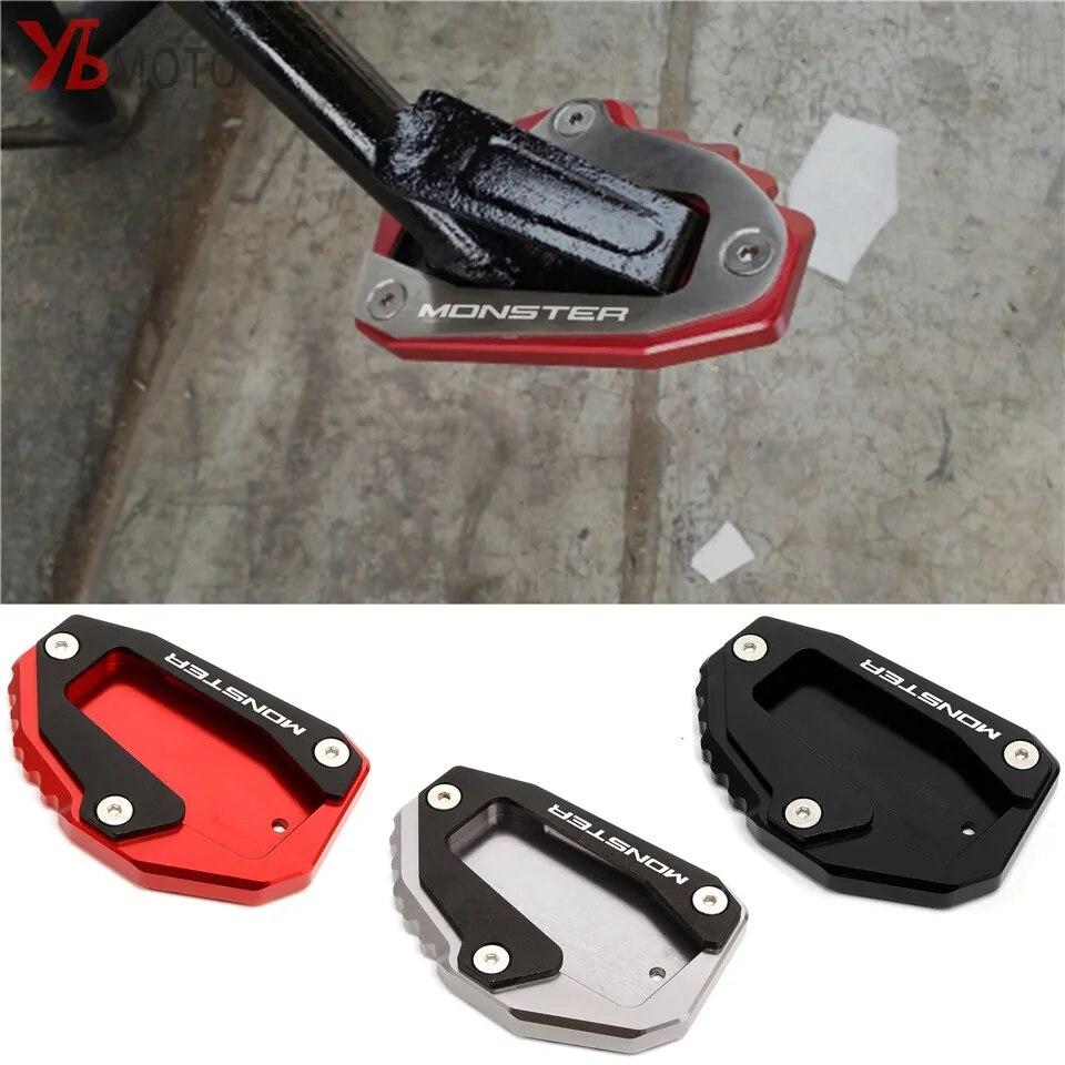 Аксессуары для мотоциклов для DUCATI MONSTER 696 795 821 1200 1200S, подставка для ног, боковая подставка, удлинитель, опорная пластина