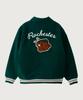 Champion C Logo Award Varsity Jacket Dark Green
