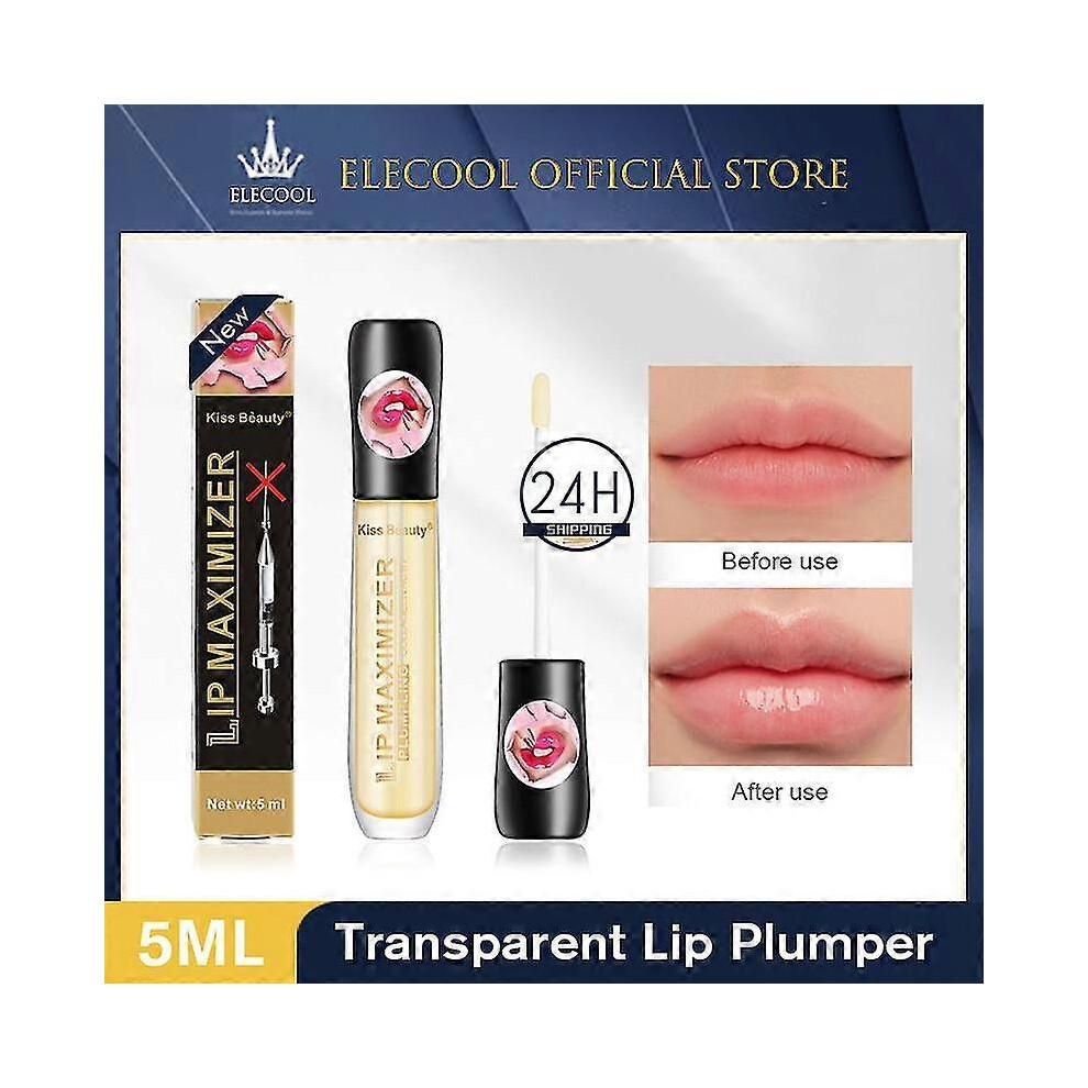 2pcs Lip Plumper Extreme Lip Gloss Maximizer Plump Volume Bigger Lips Moisturizing Tw less