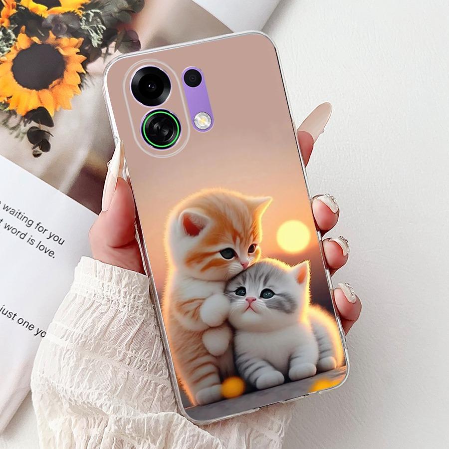 For Oppo K13 Turbo Pro Case Cartoon Butterfly Shockproof Soft Silicone TPU Back Cover for OPPOK13 K13turbo Pro PLM110 Funda
