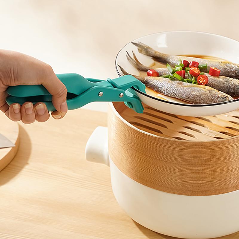 Мультяшные силиконовые рукавицы-зажимы для защиты от ожогов, жаропрочные противни, кастрюли, тарелки, миски, кухонные держатели для барбекю, рукавицы-зажимы