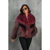 Fur Big Collar Synthetic Fur Coat Short Fashion Imitation Fox Fur Coat Fluffy Plush Women's Clothing
