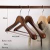 3pcs Non Slip Wide Shoulder Hanger Wooden Heavy Duty Strong Coat Hangers,Smooth Finish 360° Swivel Hook Solid Wood Hangers Shirt Suit Closet Organizer