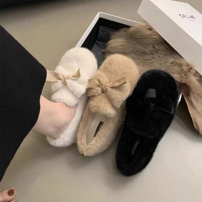 Новая верхняя одежда зимние хлопковые ботинки женские ветрозащитные Doudou женские туфли теплые и бархатные на одной педали пушистые туфли женские