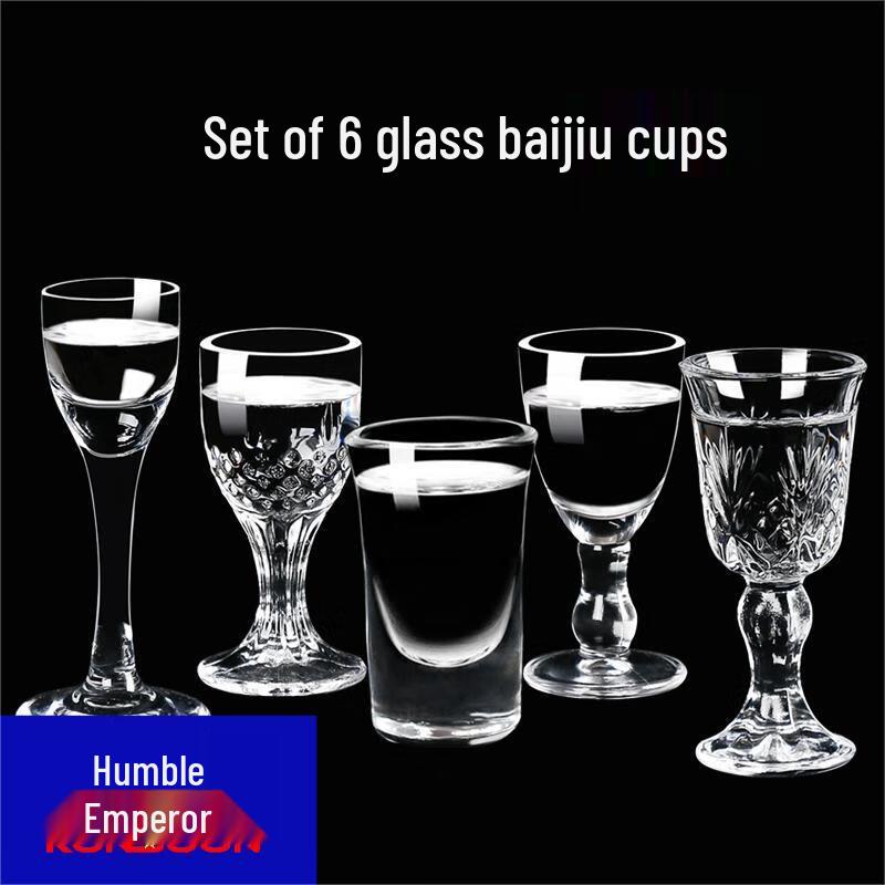 Rhombus Transparent Glass Liquor Shot Glasses