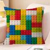 Building Toys Pillow Gifts Home Office Furnishings Bedroom Sofa Car Cushion Cover Case 45x45cm
