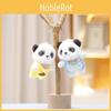 Cute Keychain Panda Cartoon Girl Backpack Decoration Hanging Plush Doll Gift