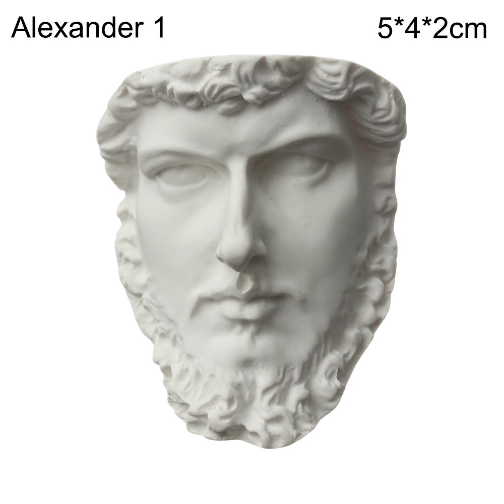 1PC Nordic Style Sculpture Greek Mythology Plaster Statue David Head Portraits Bust Mini Gypsum Statue Drawing Practice Crafts