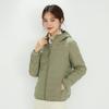 Feather Women's 90 Fleece Solid Color Light and Thin Women's Clothing Hooded Seamless Down Jacket Short Large Size Jacket