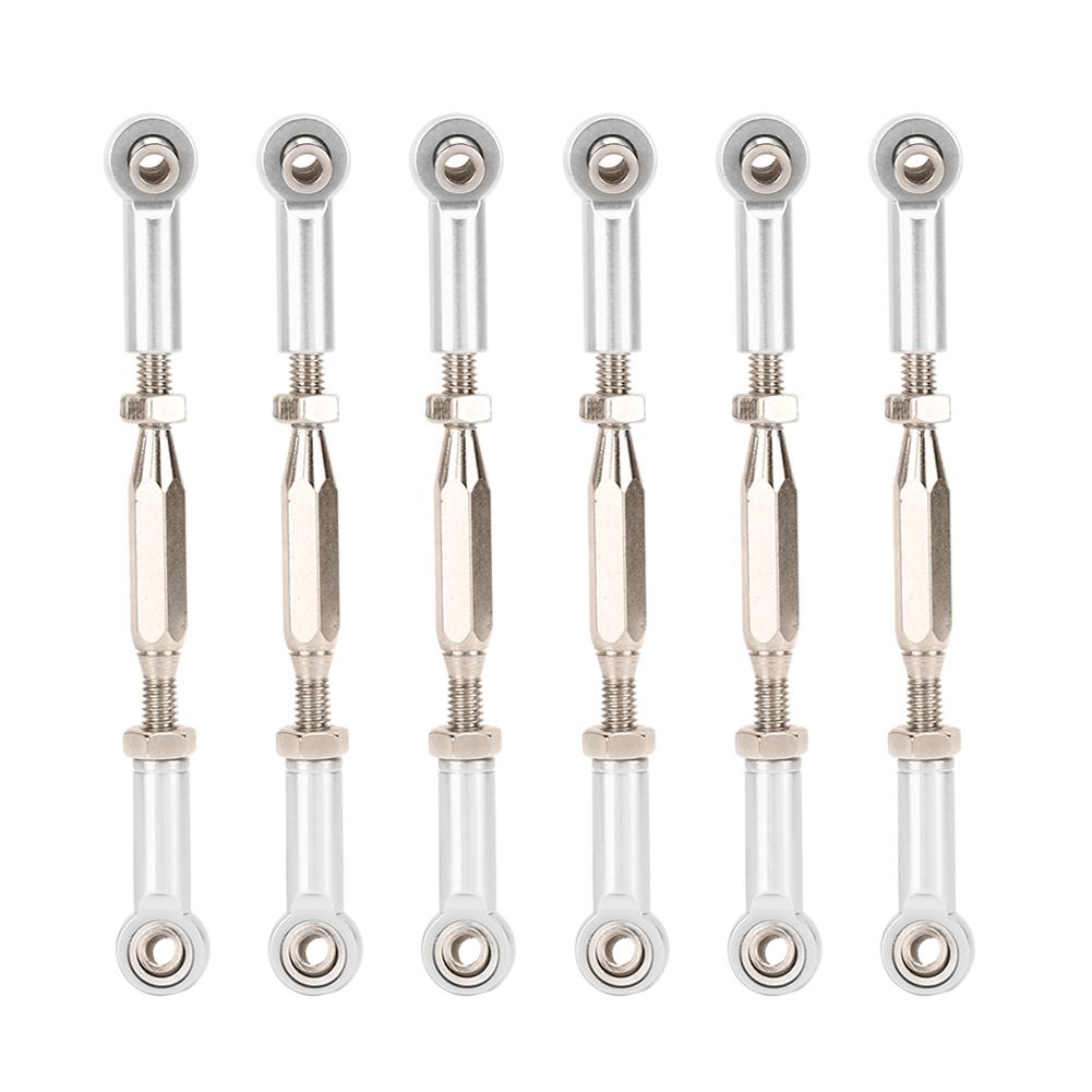 6 pcs 81mm Aluminum Servo Links Tie Rod Set for RC Car Accessories