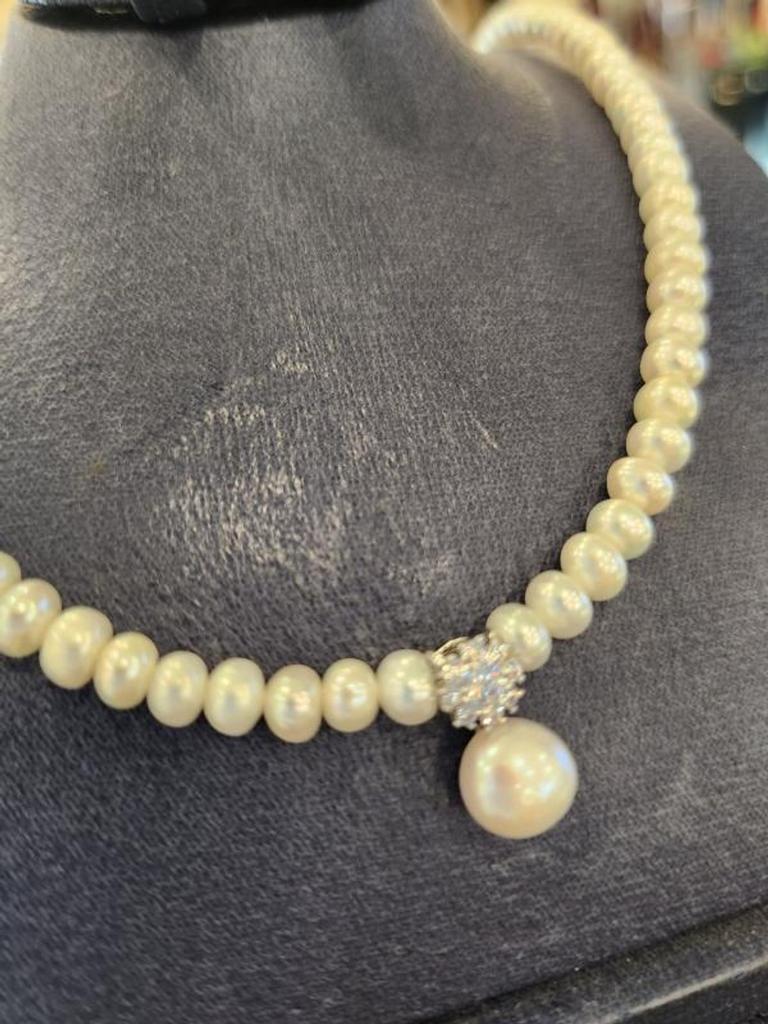 Atria Flower Freshwater Pearl Dangle N Necklace MATNRJJ0001JJF