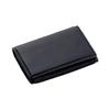 SPAD YAK Leather Business Card Holder Fukin Gusset Navy X Black