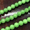 Натуральный камень, драгоценный камень, трава, зеленый халцедон, свободные бусины, ювелирные изделия, круглые бусины
