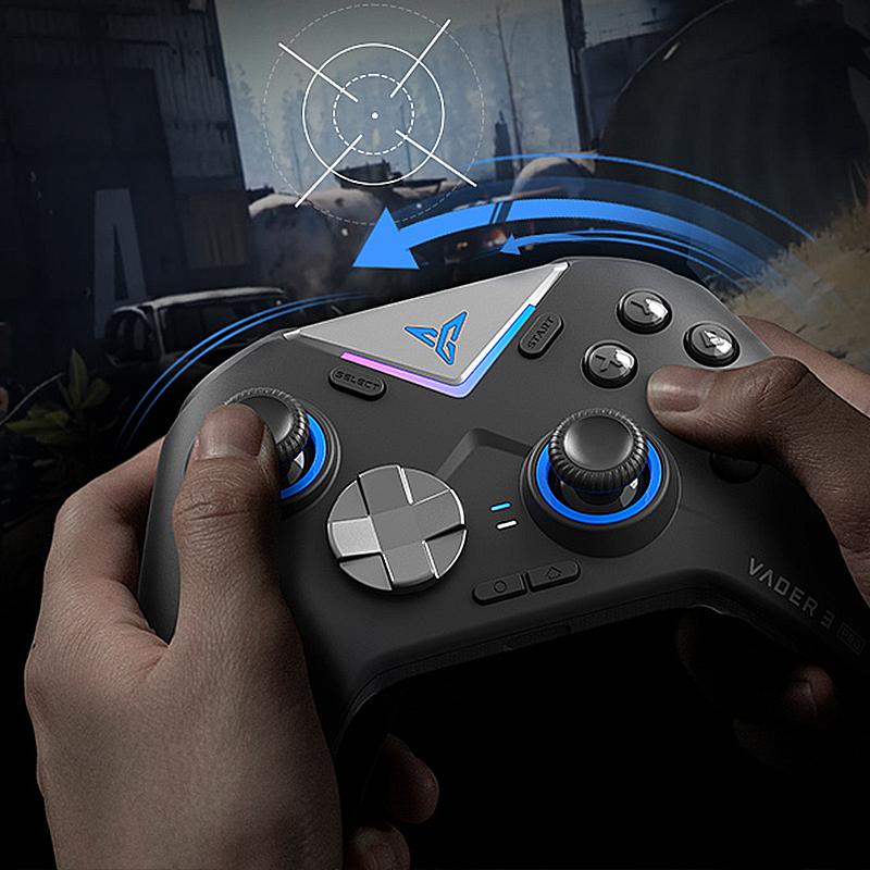 Игровая ручка FlyDiGi VADER 3 Pro, силовая обратная связь, шестиосевой RGB-джойстик, геймпад, геймерский контроллер, поддержка ПК/NS/Mobile/TV