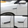 2pcs/lot 3D Sticker Car Hood Chrome Grille Shark Gill Simulation Air Flow Vent Auto Exterior Decoration Chrome Styling Stickers