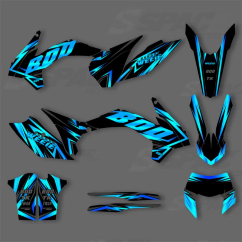 SPACE Custom Motorcycle Graphics Background Decal for KTM 125 250 300 350 450EXC 2014-2016 SXF 2013-2015 Decals Stickers Kits 10