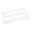 100 Sheets Disposable Eyebrow Ruler Stencils Stickers for Symmetrical Shaping Strong Adhesive Eyebro