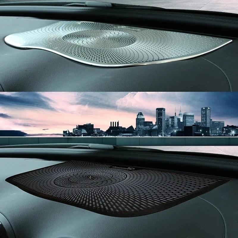 Автомобильный дверной динамик, твитеры, сетчатая накладка, аксессуары для Mercedes Benz C Class W206 2022, нержавеющая сталь